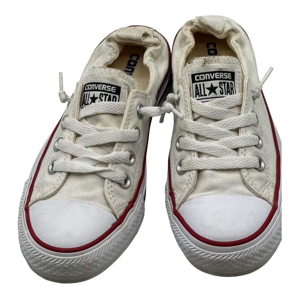 Converse Chuck Taylor Shoreline White Slip On Sneakers Shoe Womens 6 Mens 4 Low